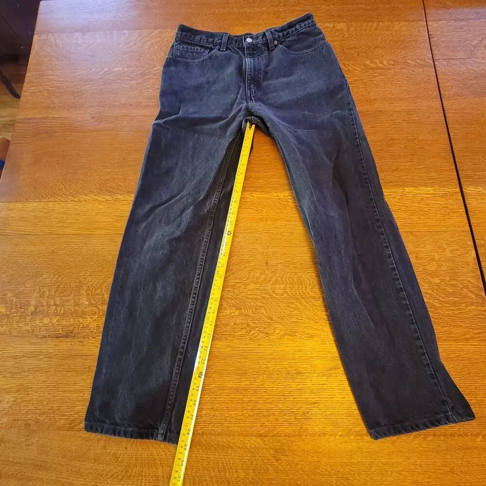 Levi's 901 Men's Relaxed Straight Leg Jeans Black 2011 Cotton 34x32